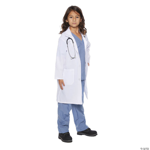Doctor Scrubs With Lab Coat