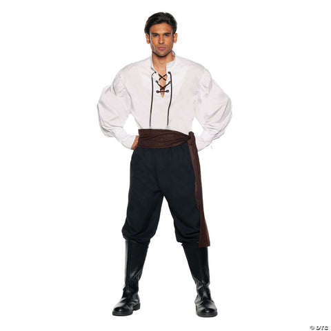 Men's White Renaissance Costume Shirt - Standard