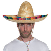 20-adults-straw-sombrero-with-multicolor-serape-trim