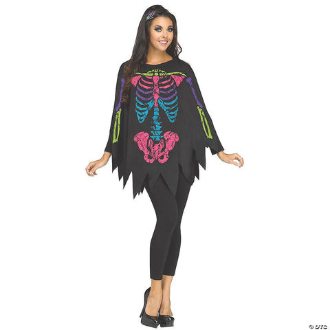 Women's Poncho Skeleton