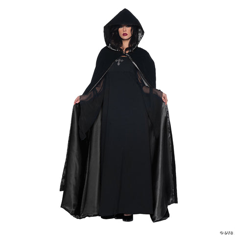63” Deluxe Velvet & Satin Cape | Horror-Shop.com
