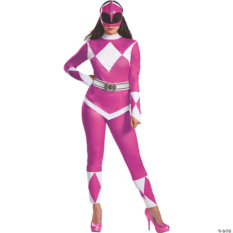 Women's Pink Ranger Deluxe Costume - Mighty Morphin | Horror-Shop.com