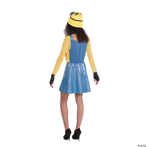 Women's Deluxe Minions™ Stuart Costume -  12-14 | Horror-Shop.com