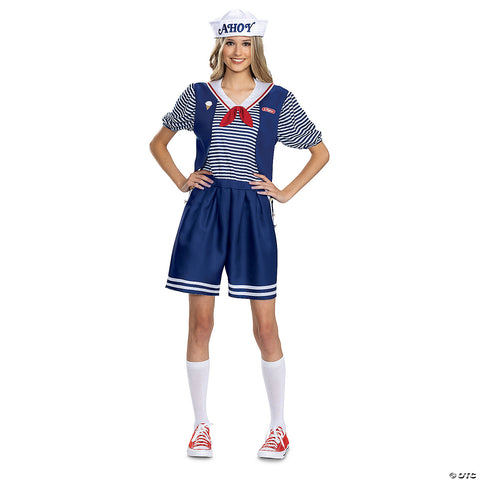 Women's Deluxe Stranger Things™ Robin Scoops Ahoy Costume -  12-14 | Horror-Shop.com