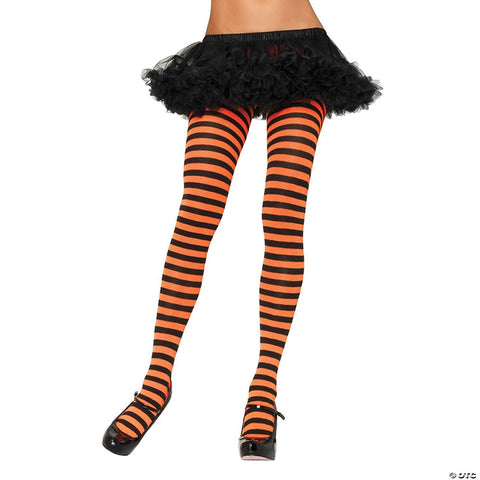 Nylon Striped Tights | Horror-Shop.com