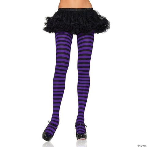 Nylon Striped Tights | Horror-Shop.com