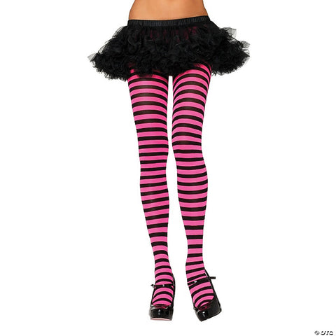 Nylon Striped Tights | Horror-Shop.com