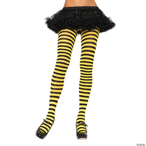 Nylon Striped Tights | Horror-Shop.com