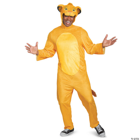 Adults Disney's Lion King Simba Jumpsuit Costume - Large/XL 42-46 | Horror-Shop.com