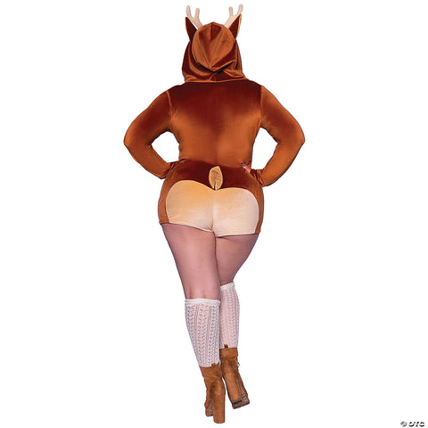 Women’s Comfy Fawn Romper Costume - Large | Horror-Shop.com