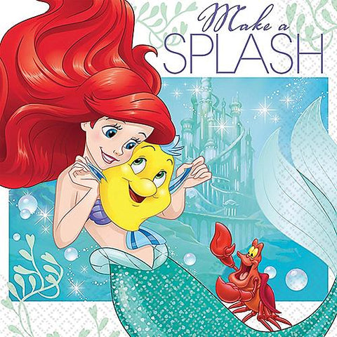 5" Disney Ariel Bev Napkins - Pack of 16