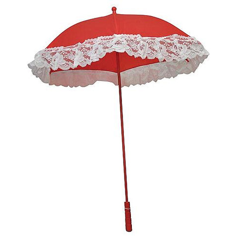 25-Inch Nylon Parasol with Ruffle | Horror-Shop.com