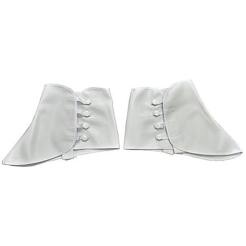 Adult 5" White Vinyl Spats | Horror-Shop.com