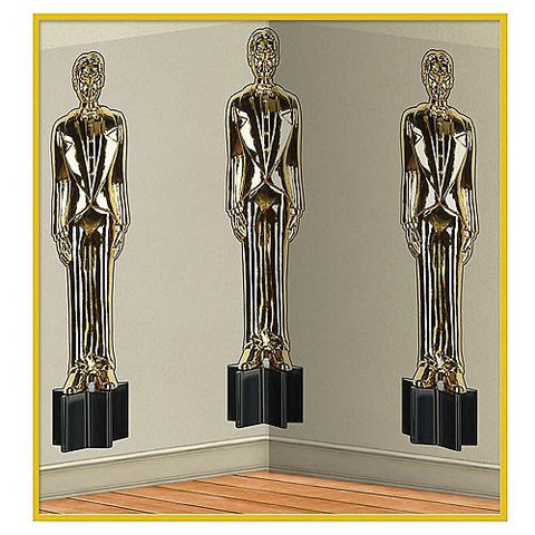 4' x 30' Awards Night Male Statute Scene Setter