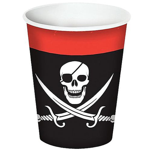 Pirate Beverage Cups 9oz - Pack of 8