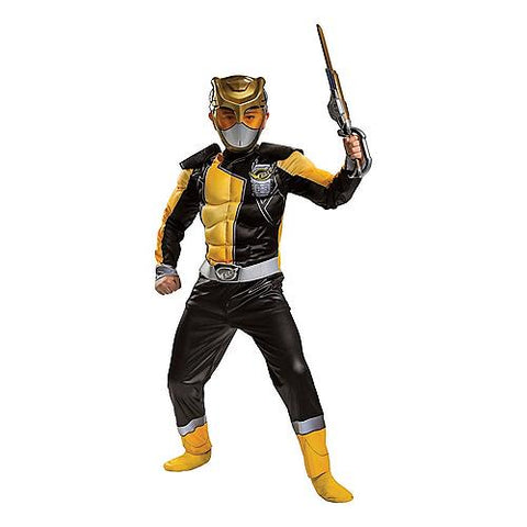 Boy's Gold Ranger Classic Muscle Costume - Beast Morphers