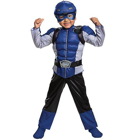 Boy's Blue Ranger Muscle Costume - Beast Morphers