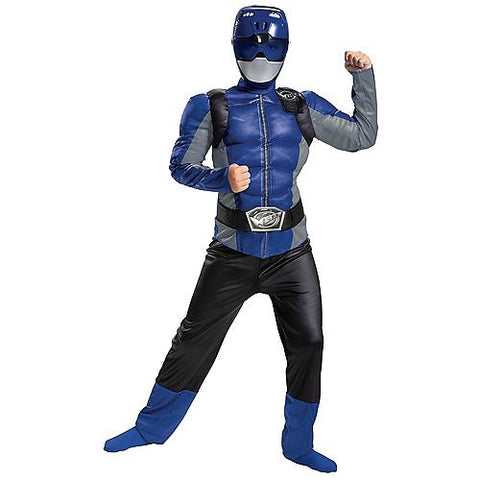 Boy's Blue Ranger Muscle Costume - Beast Morphers