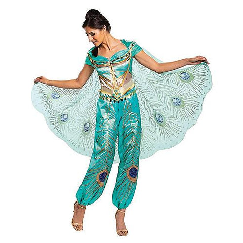 Women's Jasmine Teal Deluxe Costume - Aladdin Live Action