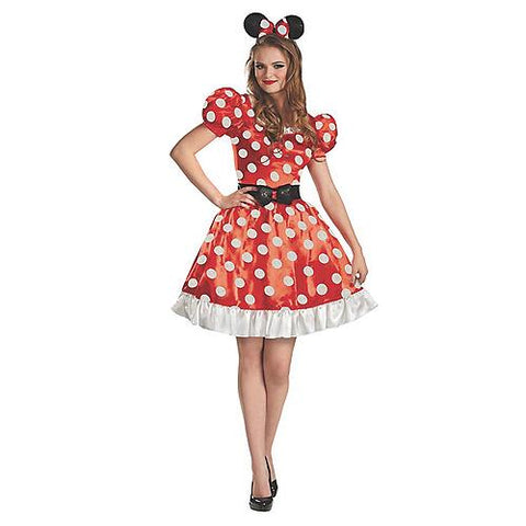 Women's Red Minnie Classic Costume