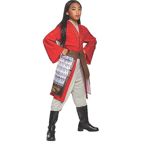 Girl's Mulan Hero Red Dress Deluxe Costume