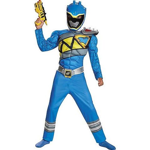 Boy's Blue Ranger Muscle Costume - Dino Charge