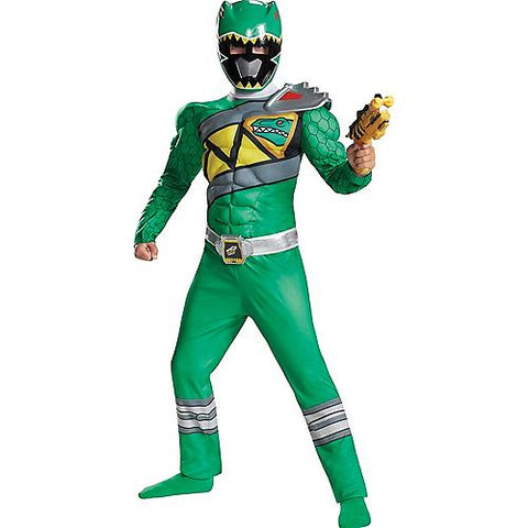 Boy's Green Ranger Muscle Costume - Dino Charge