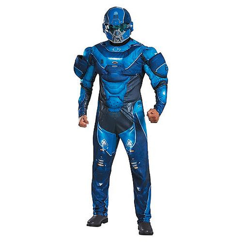 Men's Blue Spartan Muscle Costume - Halo