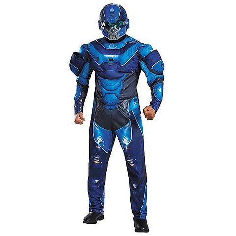 Men's Blue Spartan Muscle Costume - Halo | Horror-Shop.com