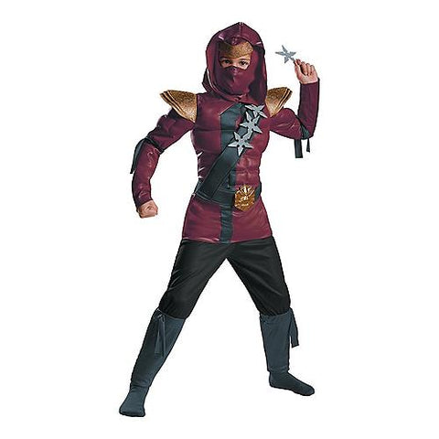 Boy's Red Fire Ninja Muscle Costume