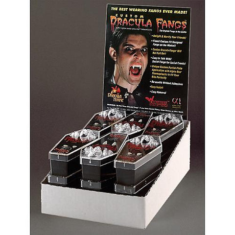 Dracula Fangs Display - 12 Pairs