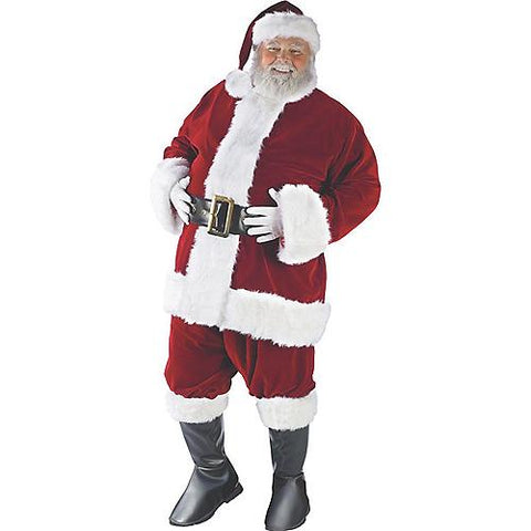 Men's Plus Size Ultra Velvet Santa Suit