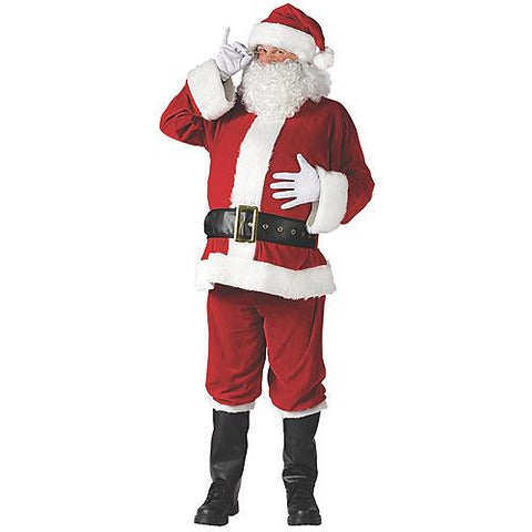 Men's Plus Size Santa Suit Complete Velour