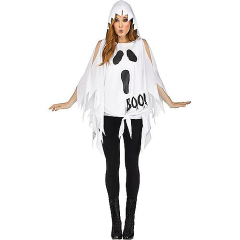 Women's Ghost Print Poncho