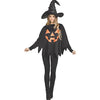 Jack O’ Lantern Pumpkin Poncho - Adult 