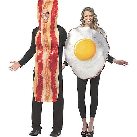 Bacon Slice & Fried Eggs Couples Costume