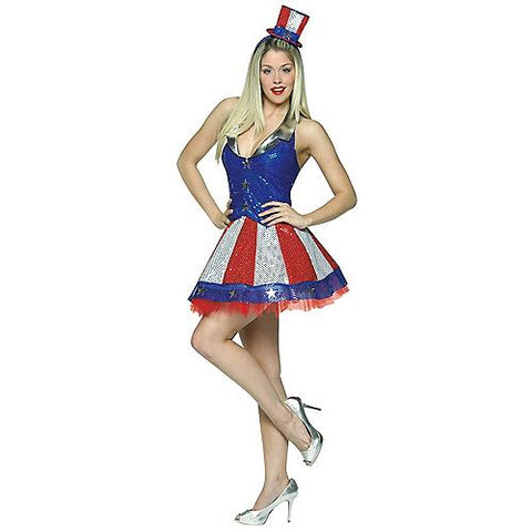 Women's Aunt Samantha Patriotic Costume