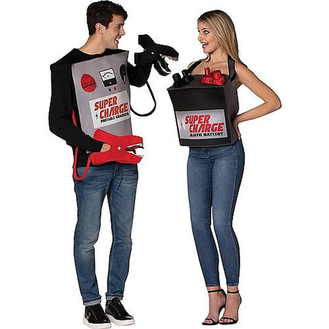 Battery & Jumper Cables Couple Costume - Adult