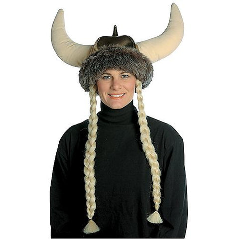 Space Viking Hat with Braids