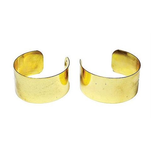 Gold Arm Cuffs Pair