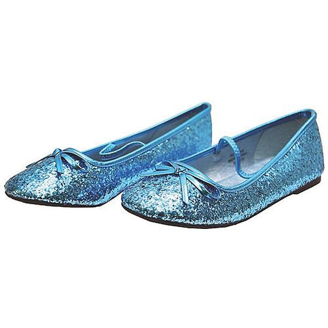 Girl's Glitter Flat Ballet Shoe | Horror-Shop.com