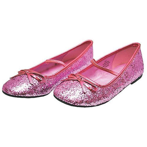 Girl's Glitter Flat Ballet Shoe | Horror-Shop.com