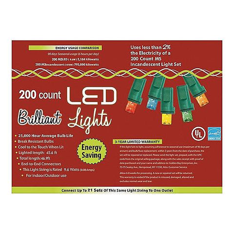 200-Count M5 Holiday Lights | Horror-Shop.com