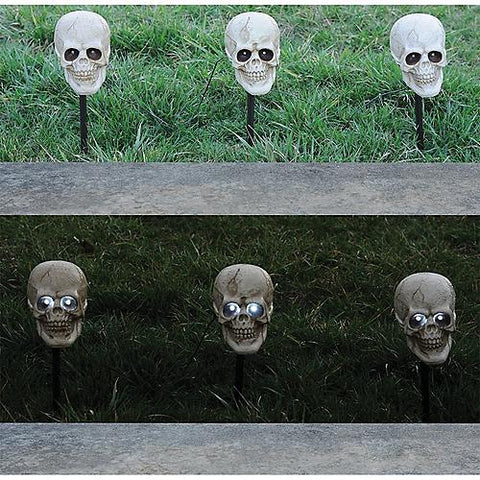 Skull Lighted Pathway Markers