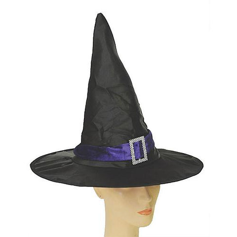 Black & Purple Elegant Witch Hat