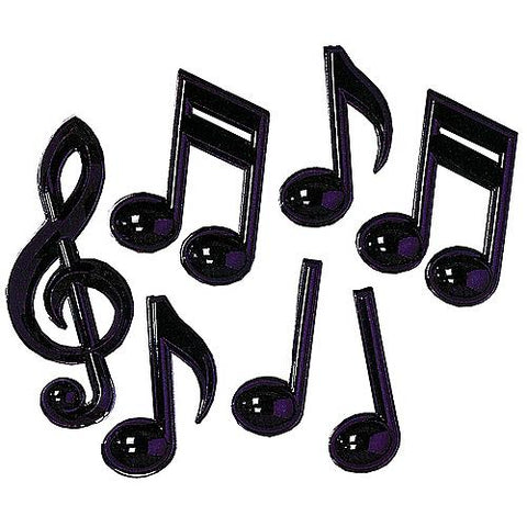 Plastic Music Notes - Pack of 7