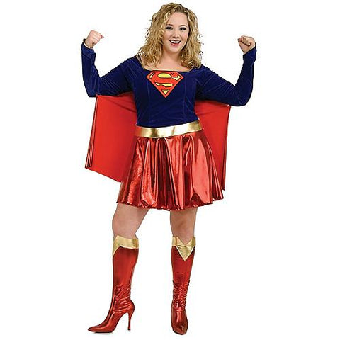 Women's Plus Size Deluxe Supergirl Costume