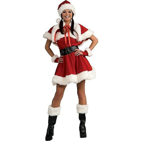 Women's Sexy Velvet Miss Santa Dress