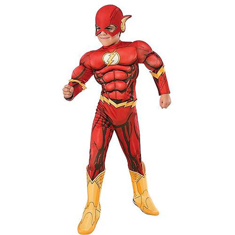 Boy's Deluxe Photo-Real Muscle Chest Flash Costume