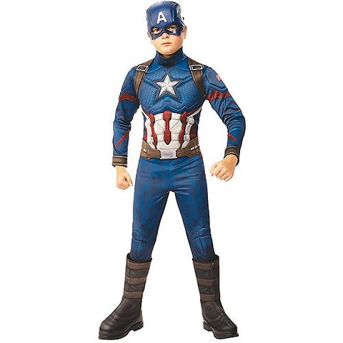 Boy's Captain America Deluxe Costume - Avengers 4